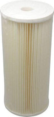 Pentair - 4-1/2" OD, 5µ, Cellulose Polyester Pleated Cartridge Filter - 9-3/4" Long, Reduces Sediments - Top Tool & Supply