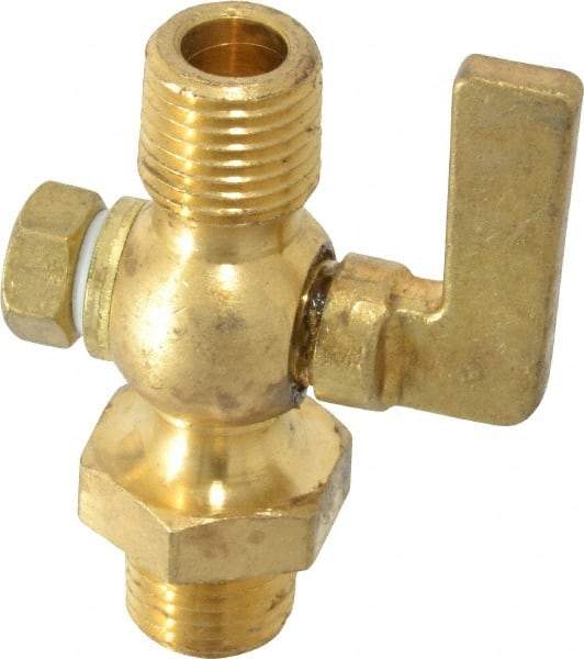 Conbraco - 1/4" Pipe, Lever Handle, MNPT x MNPT End Connection, Air Cock - 200 Max psi, Brass - Top Tool & Supply