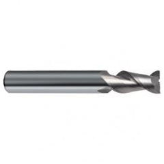 3/16" Dia. - 2" OAL - 45° Helix Bright Carbide End Mill - 2 FL - Top Tool & Supply