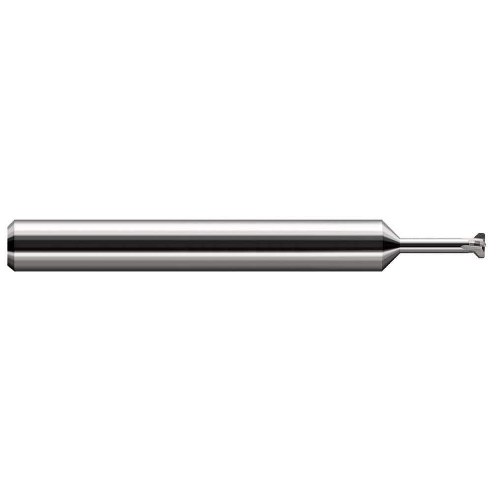 Harvey Tool - Thread Relief Cutters; Material: Solid Carbide ; Cutting Diameter (Inch): 0.084 ; Shank Diameter (Inch): 3/16 ; Flat Width (Decimal Inch): 0.0200 ; Overall Length (Inch): 2 - Exact Industrial Supply