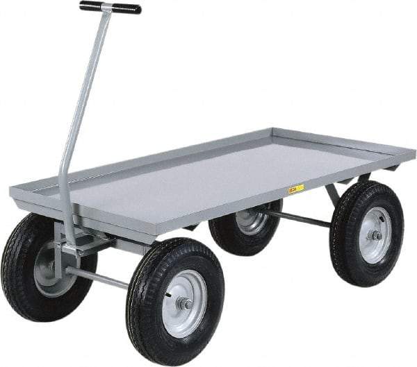 Little Giant - 3,000 Lb Capacity Steel Wagon Truck - Steel Deck, 24" OAW, 0" Platform Length - Top Tool & Supply