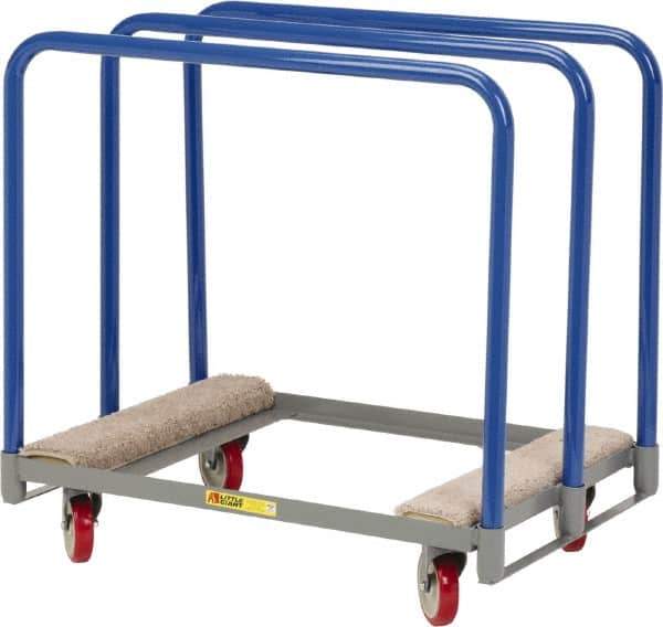 Little Giant - 1,000 Lb Capacity Steel Panel Truck - Steel Deck, 24" OAW, 36" Platform Length, Polyurethane Casters - Top Tool & Supply