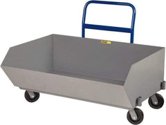 Little Giant - 2,000 Lb Load Capacity, 9.7 Cu Ft, Steel Low Profile - 38" Wide x 54" Long x 24" High, Gray - Top Tool & Supply