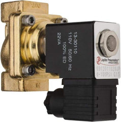 PRO-SOURCE - 1/2", 2/2 Way Stacking Solenoid Valve - 110 VAC, 4.12 CV Rate, 3.98" High x 2.76" Long - Top Tool & Supply