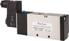 PRO-SOURCE - 3/8", 3/2 Way Single Stacking Solenoid Valve - 110 VAC, 1.38 CV Rate, 2.81" High x 6.22" Long - Top Tool & Supply