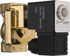 PRO-SOURCE - 1/2", 2/2 Way Stacking Solenoid Valve - 24 VDC, 4.5 CV Rate, 4.19" High x 2.83" Long - Top Tool & Supply