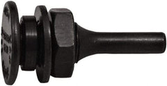 Tanis - 5/8" Arbor Hole to 1/4" Shank Diam Drive Arbor - For 3" Small Diam Wheel Brushes - Top Tool & Supply