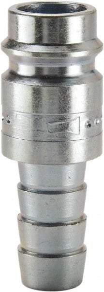 Parker - Hose Barb European High Flow Pneumatic Hose Connector - Steel, 3/8" Body Diam, 3/8" Hose ID - Top Tool & Supply