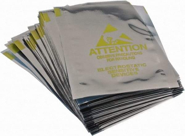 Value Collection - 5" Long x 3" Wide, 3 mil Thick, Clear Metalized Static Shield Bag - Metal-In - Top Tool & Supply