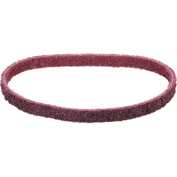 Dynabrade - 1-1/2" Wide x 30" OAL, Aluminum Oxide Abrasive Belt - Aluminum Oxide, Medium, Nonwoven, Cloth Backing, Wet/Dry - Top Tool & Supply