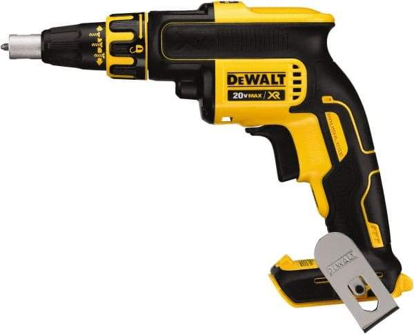 DeWALT - 20 Volt Lithium-Ion Battery Pistol Grip Cordless Screwdriver - 4,400 RPM, 266 In/Lb Torque - Top Tool & Supply