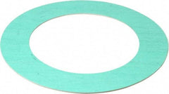 Made in USA - 4" Pipe, 4-1/2" ID x 6-7/8" OD Flange Gasket - Fiberglass/Aramid Fiber, Green/White, 1/16" Thick - Top Tool & Supply