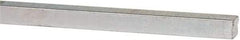 Made in USA - 12" Long x 3/16" High x 3/16" Wide, Zinc-Plated Oversized Key Stock - C1018 Steel - Top Tool & Supply