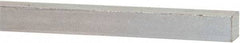 Made in USA - 12" Long x 3/8" High x 3/8" Wide, Zinc-Plated Oversized Key Stock - C1018 Steel - Top Tool & Supply