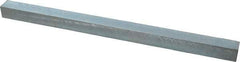 Made in USA - 12" Long x 11/16" High x 11/16" Wide, Zinc-Plated Oversized Key Stock - C1018 Steel - Top Tool & Supply