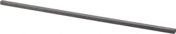 Made in USA - 12" Long x 1/4" High x 1/4" Wide, Over/Undersized Key Stock - 1090/1095 Steel - Top Tool & Supply