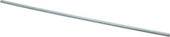 Made in USA - 12" Long, Zinc-Plated Step Key Stock for Shafts - C1018 Steel - Top Tool & Supply