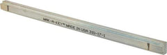 Made in USA - 12" Long, Zinc-Plated Step Key Stock for Shafts - C1018 Steel - Top Tool & Supply