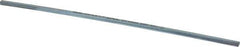 Made in USA - 12" Long, Zinc-Plated Step Key Stock for Gears - C1018 Steel - Top Tool & Supply