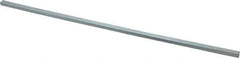 Made in USA - 12" Long, Zinc-Plated Step Key Stock for Gears - C1018 Steel - Top Tool & Supply