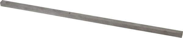 Made in USA - 12" Long x 5/16" High x 5/16" Wide, Undersized Key Stock - Type 316 Stainless Steel - Top Tool & Supply