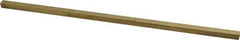 Made in USA - 12" Long x 5/16" High x 5/16" Wide, Over/Undersized Key Stock - Alloy 360 Brass - Top Tool & Supply