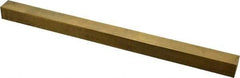 Made in USA - 12" Long x 3/4" High x 3/4" Wide, Over/Undersized Key Stock - Alloy 360 Brass - Top Tool & Supply