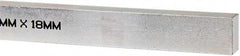 Made in USA - 12" Long, Zinc-Plated Oversized Key Stock - C1045 Steel - Top Tool & Supply