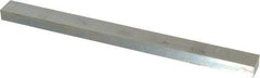 Made in USA - 12" Long, Zinc-Plated Oversized Key Stock - C1045 Steel - Top Tool & Supply