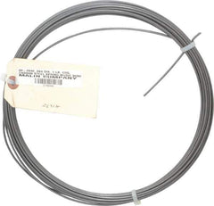 Value Collection - 34 Gage, 0.094 Inch Diameter x 43 Ft. Long, High Carbon Steel, Tempered Music Wire Coil - ASTM A228, 1 Lb. Shipping Weight - Top Tool & Supply