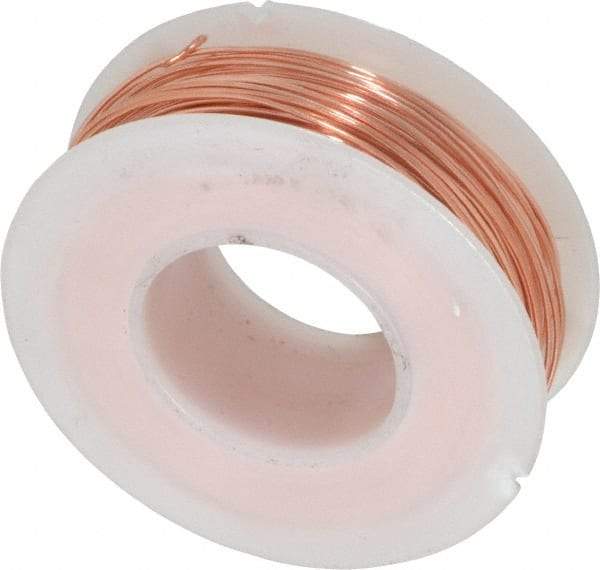 Made in USA - 22 Gage, 0.0253" Diameter x 125' Long, Bare, Copper Bus Bar Wire - Pure Copper (ASTM B3) - Top Tool & Supply