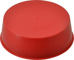 Caplugs - 3 NPT ID, Press Fit Cap - Polyethylene, Red - Top Tool & Supply