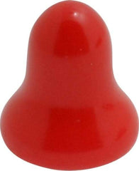 Caplugs - Flexible Push-In Plug - 1/4" OD, Vinyl, Red - Top Tool & Supply