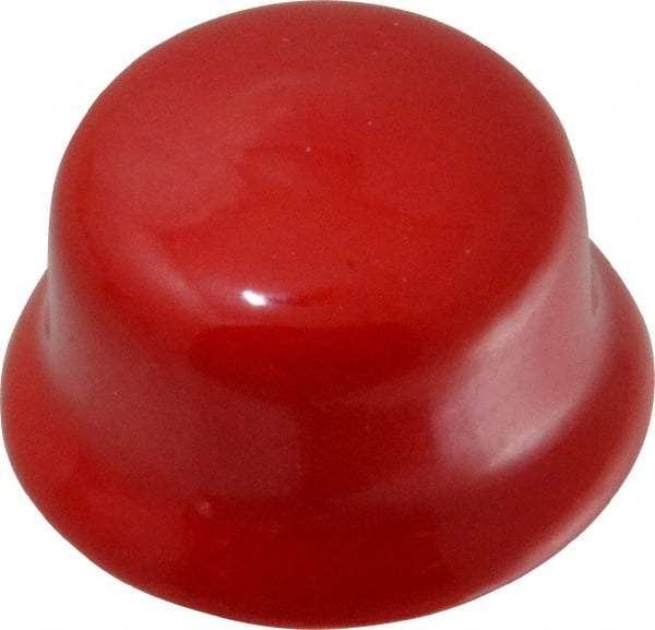 Caplugs - Flexible Push-In Plug - 1-3/16 - 1-5/16" OD, Vinyl, Red - Top Tool & Supply