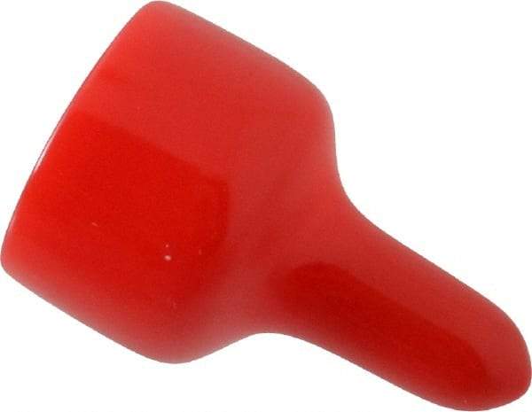 Caplugs - 3/4" ID, Pull-Tab Cap - Vinyl, Red - Top Tool & Supply