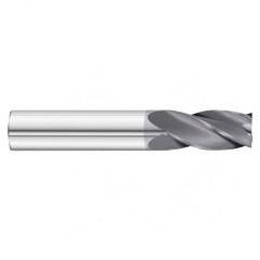 23/64 Dia. x 2-1/2 Overall Length 4-Flute Square End Solid Carbide SE End Mill-Round Shank-Center Cut-TiAlN - Top Tool & Supply