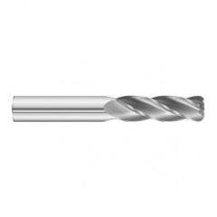 3/8 Dia. x 4 Overall Length 4-Flute .120 C/R Solid Carbide SE End Mill-Round Shank-Center Cut-Uncoated - Top Tool & Supply