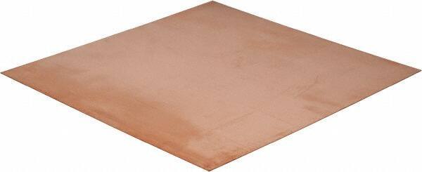 Value Collection - 0.032 Inch Thick x 12 Inch Square, Copper Sheet - Alloy 101 OFHC - Top Tool & Supply