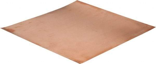 Value Collection - 0.01 Inch Thick x 12 Inch Square, Copper Sheet - Alloy 110 - Top Tool & Supply