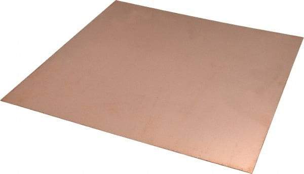 Value Collection - 0.032 Inch Thick x 36 Inch Wide x 48 Inch Long, Copper Sheet - Alloy 110 - Top Tool & Supply