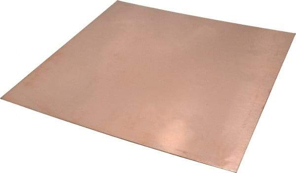 Value Collection - 0.043 Inch Thick x 12 Inch Square, Copper Sheet - Alloy 110 - Top Tool & Supply