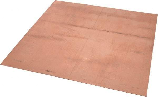 Value Collection - 0.05 Inch Thick x 12 Inch Square, Copper Sheet - Alloy 110 - Top Tool & Supply