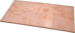 Value Collection - 1/4 Inch Thick x 6 Inch Wide x 12 Inch Long, Copper Sheet - Alloy 110 - Top Tool & Supply