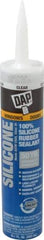 DAP - 10.1 oz Tube Clear RTV Silicone Joint Sealant - -40 to 400°F Operating Temp, 10 to 20 min Tack Free Dry Time, 24 hr Full Cure Time - Top Tool & Supply