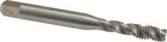 Balax - M6x1.00 Metric Coarse 3 Flute 4H Modified Bottoming Spiral Flute Tap - Powdered Metal, Bright Finish, 2-1/2" OAL, Right Hand Flute, Right Hand Thread, D5, Series BX200 - Top Tool & Supply