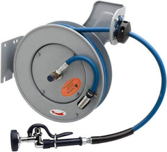 T&S Brass - 35' Spring Retractable Hose Reel - 300 psi, Hose Included - Top Tool & Supply