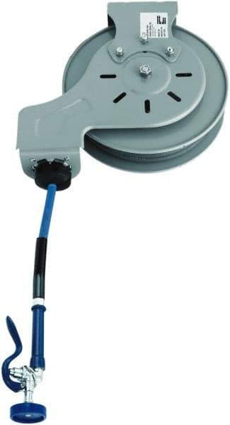 T&S Brass - 15' Spring Retractable Hose Reel - 300 psi, Hose Included - Top Tool & Supply