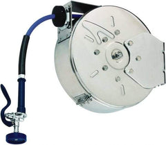 T&S Brass - 30' Spring Retractable Hose Reel - 300 psi, Hose Included - Top Tool & Supply