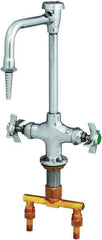 T&S Brass - Standard with Hose Thread, 2 Way Design, Deck Mount, Laboratory Faucet - Lever Handle - Top Tool & Supply