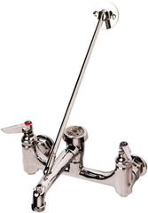 T&S Brass - Standard with Hose Thread, 2 Way Design, Wall Mount, Laundry Faucet - Lever Handle - Top Tool & Supply